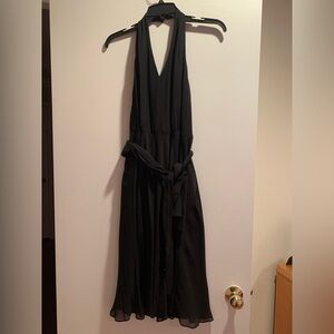 Nine West Black Backless Halter Dress